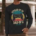 I Leveled Up To Dad Of 2 2026 Promoted To Dad Of Two Kids Men Long Sleeve T-Shirt