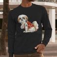 I Love Dad Tattoo Shih Tzu Dad Father's Day Men Long Sleeve T-Shirt