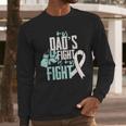Lung Cancer Dad Ribbon Men Long Sleeve T-Shirt