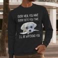 Maltese Dog Watching Owner Quote Puppy Mom Dad Men Women Girls Kids Men Long Sleeve T-Shirt