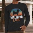Maltipoo Dad Men Long Sleeve T-Shirt