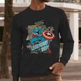 Marvel Captain America Legendary Dad Father's Day Men Long Sleeve T-Shirt