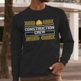 Matching Boys And Dad Mom Construction Digger Birthday Party Men Long Sleeve T-Shirt