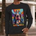 Mom & Dad Of a Basshole Basset Hound With Glasses -Adults Short Sleeve Men Long Sleeve T-Shirt