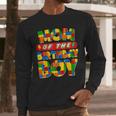Mom And Dad Birthday Boy Building Bricks Family Party Decor Men Long Sleeve T-Shirt
