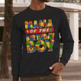 Mom And Dad Mama Birthday Boy Building Bricks Family Party Men Long Sleeve T-Shirt