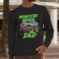Monster Truck Dad Family Matching Birthday Party Fathers Day Men Long Sleeve T-Shirt