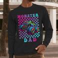 Monster Truck Dad Family Matching Shirt Truck Lovers Men Long Sleeve T-Shirt