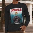 Newfoundland Dog Newfie Lab Jowls Burger Dog Mom Dad Men Long Sleeve T-Shirt