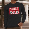 Ninja Dad Matching Family Ninja Warrior Men Long Sleeve T-Shirt