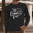Number 11's Biggest Fan Shirt Basketball Player Mom Dad Men Long Sleeve T-Shirt