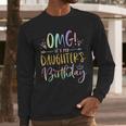 OMG It's My Daughter's Birthday Happy Bday Tie Dye Mom Dad Small Men Long Sleeve T-Shirt