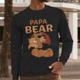 Papa Bear Bears Animal Pun Lover Dad Father Daddy Father's Men Long Sleeve T-Shirt