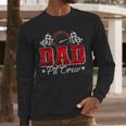 Pit Crew Race Car Racing Dad Family Birthday Party Men Long Sleeve T-Shirt