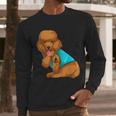 Poodle I Love Dad Tattoo Apparel Dog Dad Dads For Men Women Men Long Sleeve T-Shirt