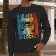 Pregnancy Announcement Dad Level Unlocked New Daddy Father Men Long Sleeve T-Shirt