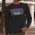 Proud Cheer Dad My Favorite Cheerleader Calls Me Dad Purple Men Long Sleeve T-Shirt