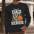 Proud Dad Of A 2026 Senior Basketball Graduation Leopard Men Long Sleeve T-Shirt