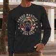 Proud Mastiff Dad American Flag Patriotic Mastiff Dad Men Long Sleeve T-Shirt