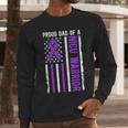 Proud NICU Dad Of NICU Warrior Micro Preemie Baby Father Men Long Sleeve T-Shirt