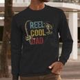 Reel Cool Dad Fishing Shirt Father's Day Fisherman Men Long Sleeve T-Shirt