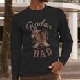 Rodeo Dad Western Cowboy Birthday Boy Family Matching Party Men Long Sleeve T-Shirt