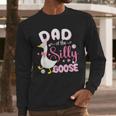 Silly Dad Goose Dad 1st Birthday Family Matching Party Men Long Sleeve T-Shirt