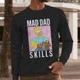 The Simpsons Father's Day Mad Dad Skills Homer Poster Men Long Sleeve T-Shirt