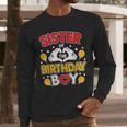 Sister Of The Birthday Boy Family Matching Dad Mom Men Long Sleeve T-Shirt