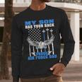 My Son Has Your Back Proud Air Force Dad Military Father Men Long Sleeve T-Shirt