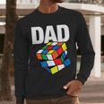 Speed Cubing Dad Puzzle Cuber Cube Kids Men Long Sleeve T-Shirt