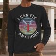Swiss Army Knife DIY Dad Fathers Day Fix Anything Handyman Men Long Sleeve T-Shirt Swiss Army Knife DIY Dad Fathers Day Fix Anything Handyman Men Long Sleeve T-Shirt