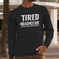 Tired Dad Club Maze Track Back 2 Sided Men Long Sleeve T-Shirt