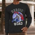 Transformers Father's Day Optimus Prime Heroic Dad Vintage Men Long Sleeve T-Shirt