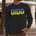 Ukrainian Dido Grandfather Dad Ukraine Flag Distressed Men Long Sleeve T-Shirt