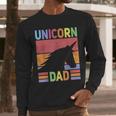 Unicorn Birthday Outfit Dad Unicorn Costume Bday Dad Unicorn Men Long Sleeve T-Shirt