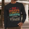 Vintage Great Grandpa For Fathers Day Dad Papa Grandpa Men Long Sleeve T-Shirt