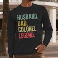 Vintage Husband Dad Colonel Legend Retro T-Shirt Men Long Sleeve T-Shirt Vintage Husband Dad Colonel Legend Retro T-Shirt Men Long Sleeve T-Shirt