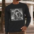 Vintage Poodle Selfie With UFO Alien Photobooth Dog Mom Dad Men Long Sleeve T-Shirt