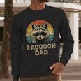 Vintage Raccoon Dad Raccoon Lovers Daddy Father's Day Men Long Sleeve T-Shirt