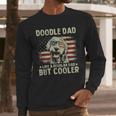 Vintage USA Flag Goldendoodle Doodle Dad Fathers Day Men Men Long Sleeve T-Shirt