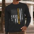 Vintage USA Flag Korea Taekwondo Training Dad Silhouette Men Long Sleeve T-Shirt Vintage USA Flag Korea Taekwondo Training Dad Silhouette Men Long Sleeve T-Shirt