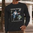 Wizard Dragon Fantasy Football Player Literal Dad Joke Men Long Sleeve T-Shirt