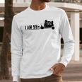I Am 59 Plus 1 Middle Finger For A 60th Birthday Cat Mom Dad Men Long Sleeve T-Shirt