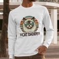 Cat Daddy Cool Ragdoll Cat Father's Day Retro Cat Dad Men Long Sleeve T-Shirt