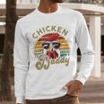 Chicken-Shirt Rooster Daddy Vintage Farmer Dad Father Men Long Sleeve T-Shirt