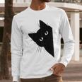 Curious Cat Peeking Sneaky Cat Cat Mom Cat Dad Men Long Sleeve T-Shirt Curious Cat Peeking Sneaky Cat Cat Mom Cat Dad Men Long Sleeve T-Shirt