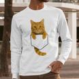 Cute Tabby Cat Pocket Cat Mom Cat Dad Cat Lover Men Long Sleeve T-Shirt Cute Tabby Cat Pocket Cat Mom Cat Dad Cat Lover Men Long Sleeve T-Shirt