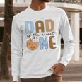 Dad Of The Sweet One Cookies And Milk 1st Birthday Party Men Long Sleeve T-Shirt