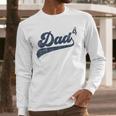 Dad4 Daddy Of 4 Kids Father Of Four Fourth Time Dad Men Long Sleeve T-Shirt